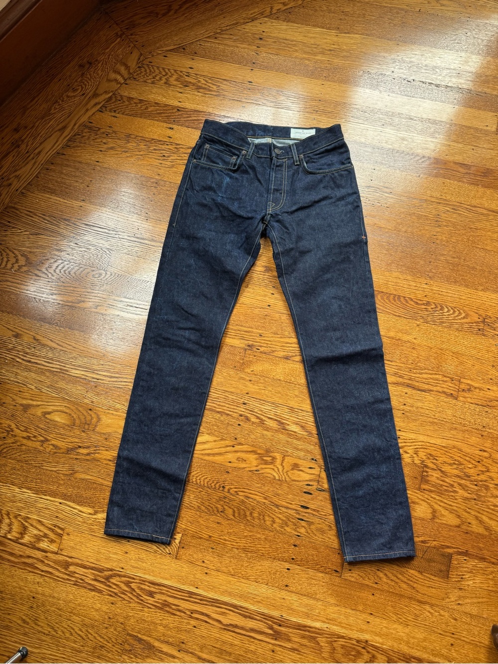 Imogene + Willie Charlie Raw Selvedge Denim Jeans Measured 28x32 Made USA